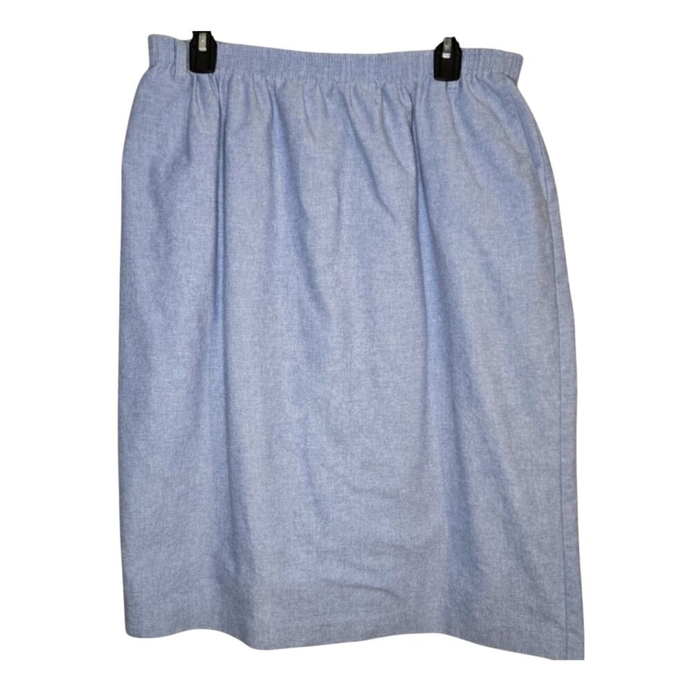 Alfred Dunner 18W Gray Pencil Skirt [0239]